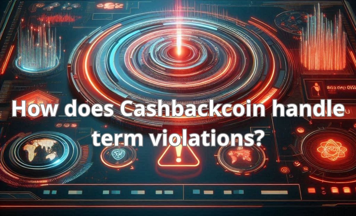 How does Cashbackcoin handle term violations?