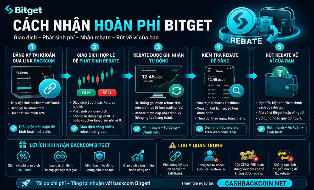 Cách nhận hoàn phí Bitget Cách nhận hoàn phí Bitget