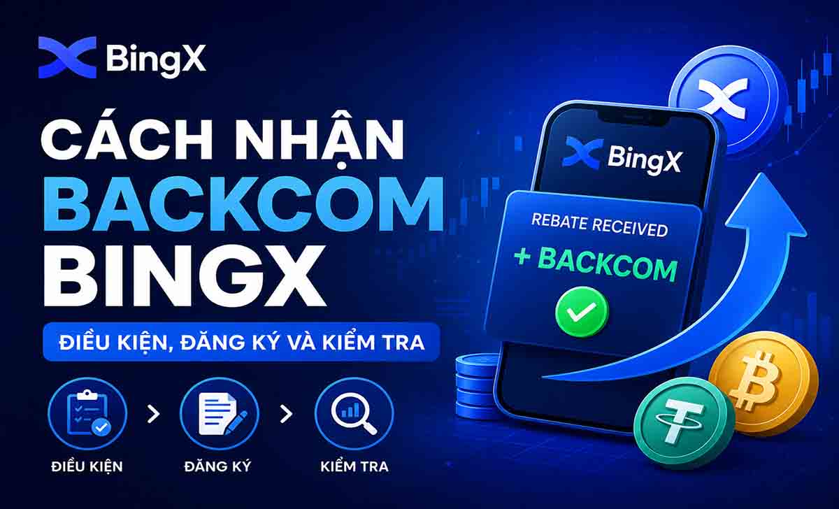 Cách nhận backcom BingX: Điều kiện, đăng ký và kiểm tra