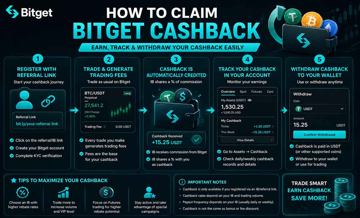 How to Claim Bitget Cashback