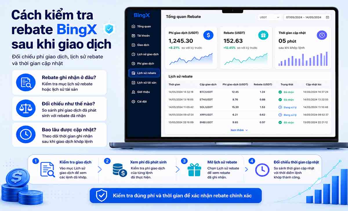 Cách kiểm tra rebate BingX sau khi giao dịch Cách kiểm tra rebate BingX sau khi giao dịch