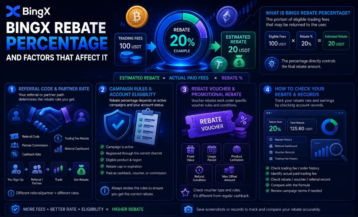 BingX Rebate Percentage and Factors That Affect It
